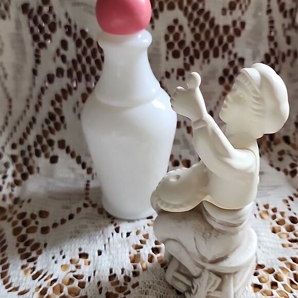 Vintage Set Of 2 Empty Avon Bottles Pink Ball Top & Little Jack Horner - Picture 2 of 7